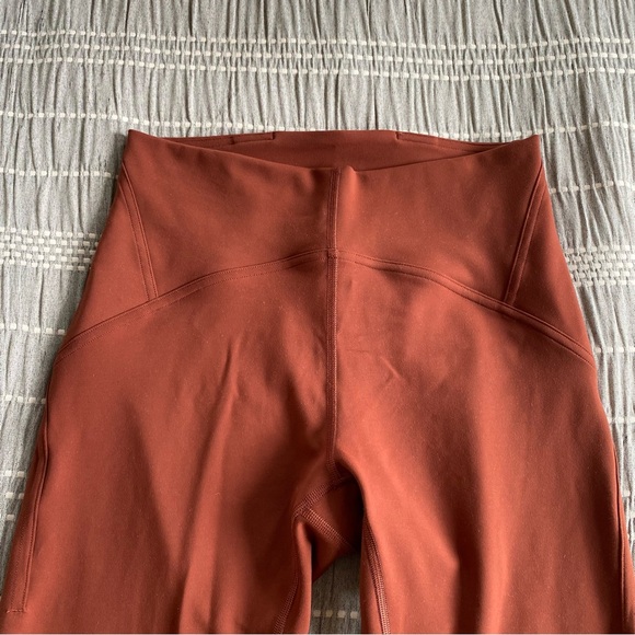Lululemon Instill High Rise Tights Leggings Date Brown Sz 6 Yoga Workout 25 inch - Picture 7 of 15